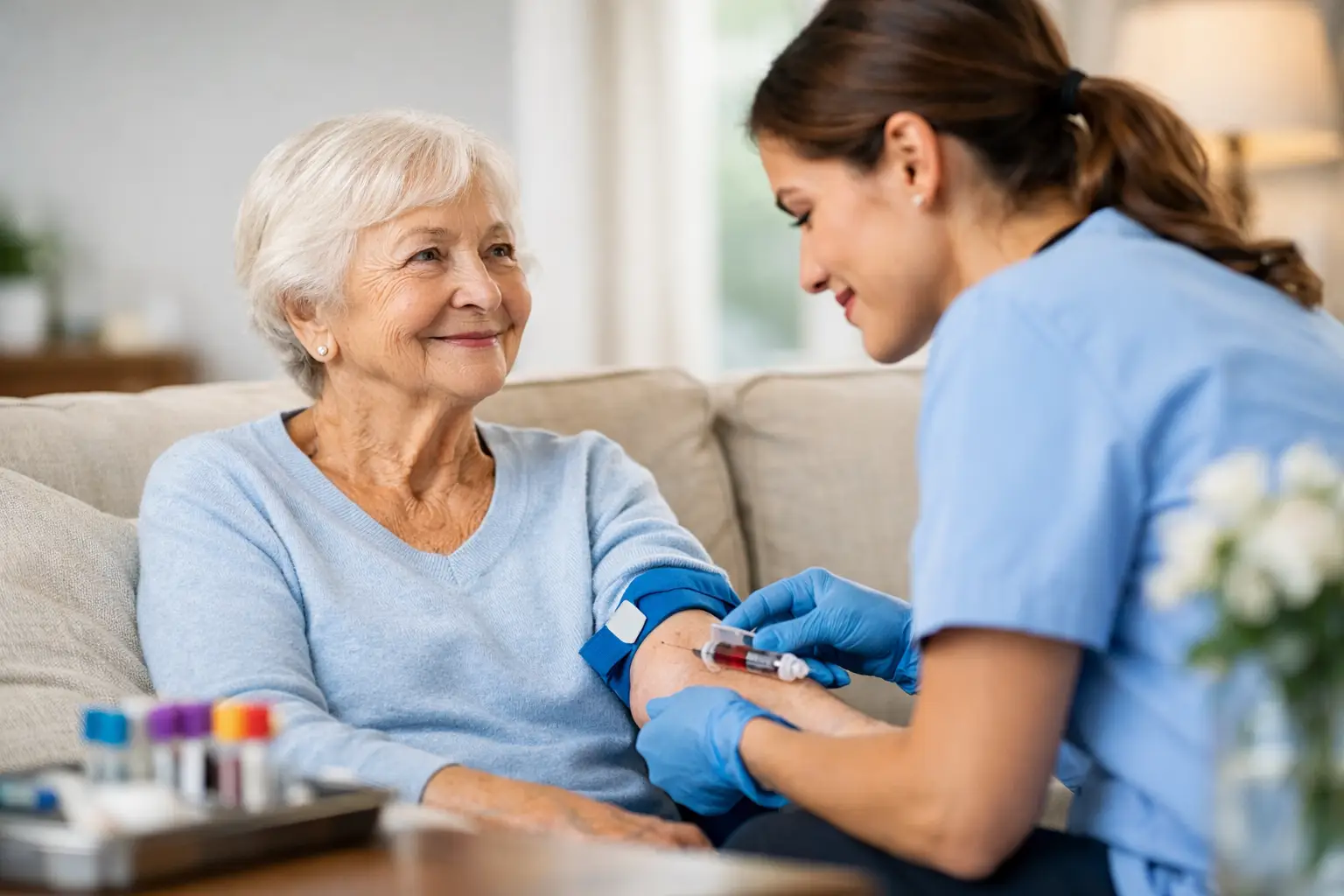 Hospice Blood Draw Service With Heart