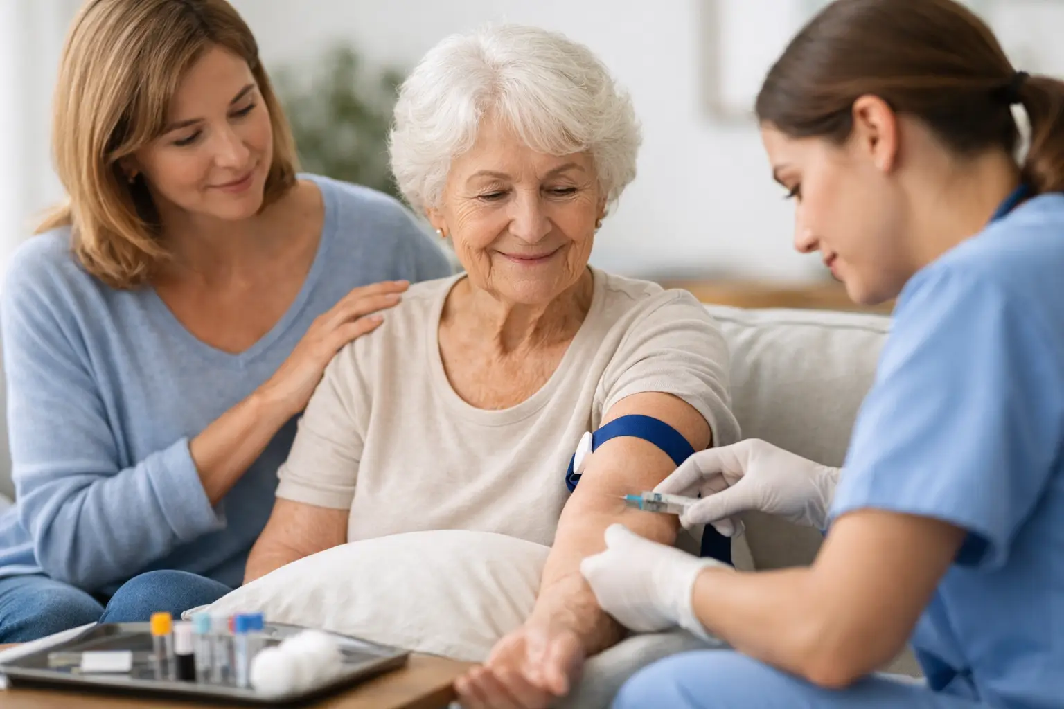 How to Support Elderly Venipuncture at Home