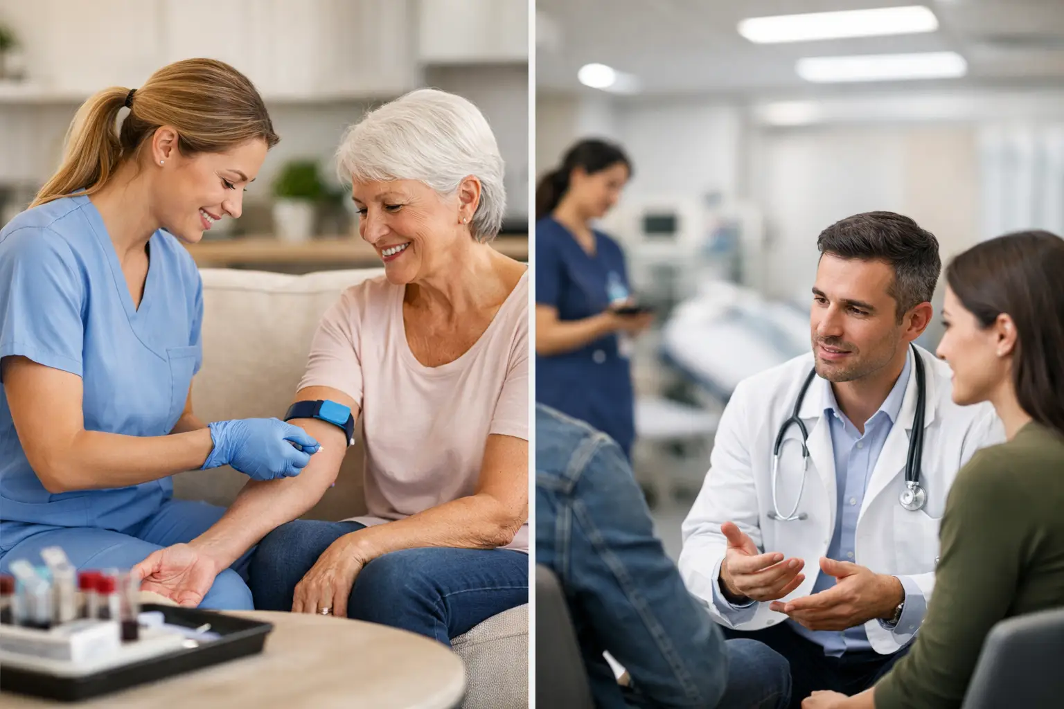 Home Phlebotomy Versus Urgent Care Compared